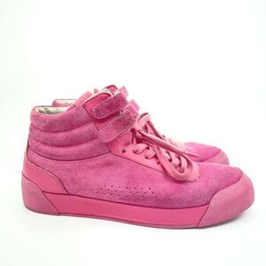 Rag and Bone Nova High Top Pink Laces Suede Sneaker Shoe Womens EU 39.5 US 9.5